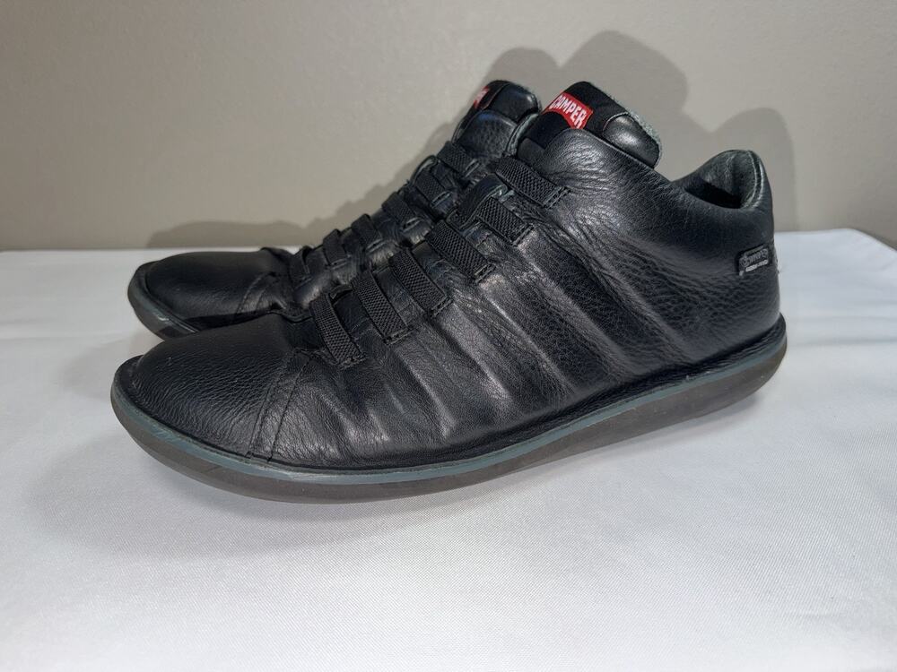 Camper Men’s Size 42 US 9 Black Leather Sneakers